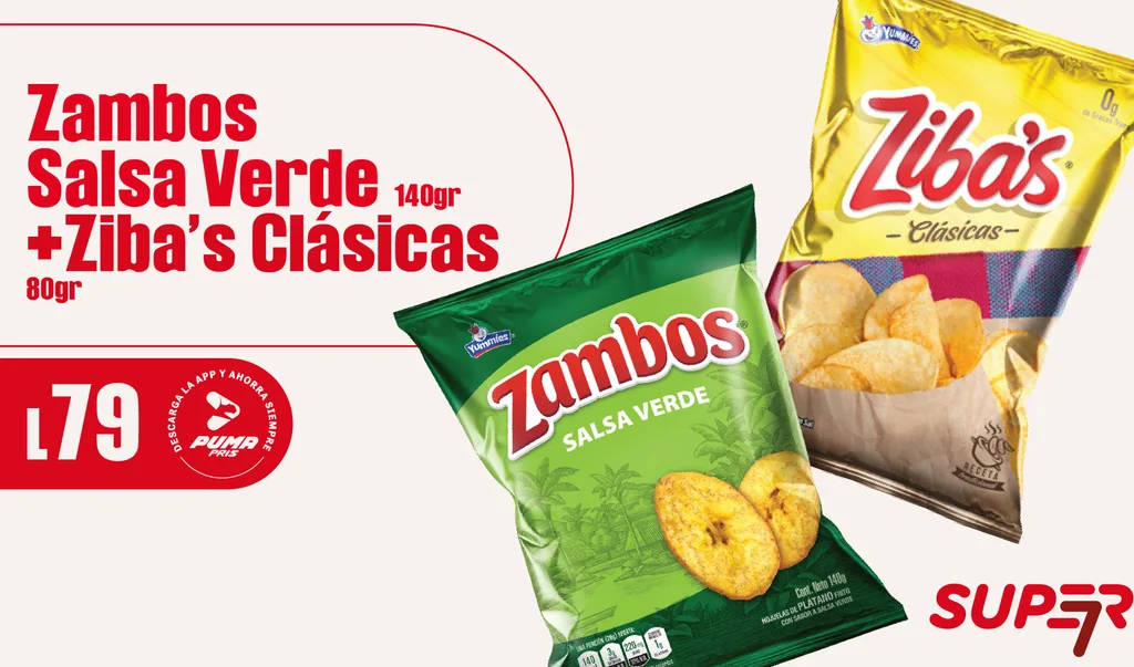 Promoción Super 7 - Salsa Verde + Zibas Clásicas