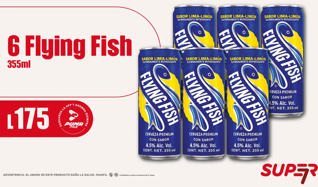 Promoción Super 7 - Flying Fish 355ml