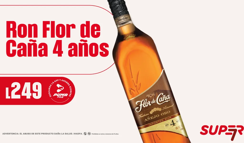 Promoción Super 7 - Ron Flor de Caña 4 Años