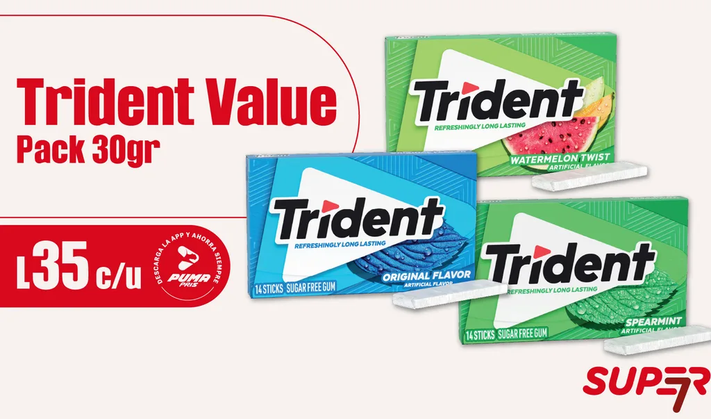 Promoción Super 7 - Trident Value Pack